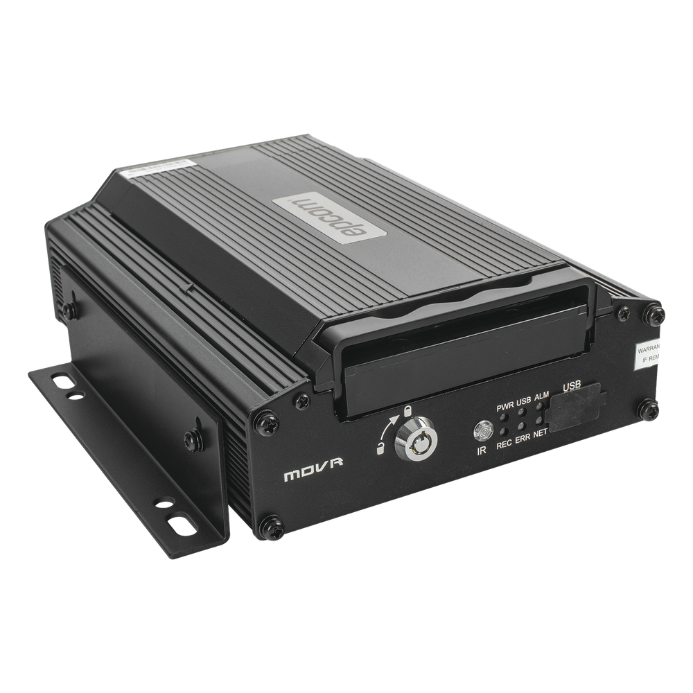 DVR Móvil / Multiplataforma / 4 Canales AHD 2 Megapixel / Almacenamiento en HDD / H.265 / Chip IA Embebido / Soporta 4G / WiFi / GPS