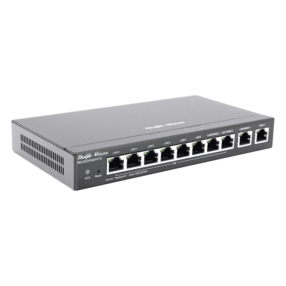 Router Balanceador con Función SD-WAN, PoE+ hasta 110 Watts, Hasta 4 Servicios de Internet y hasta 350 clientes con desempeño de 1.5 Gbps