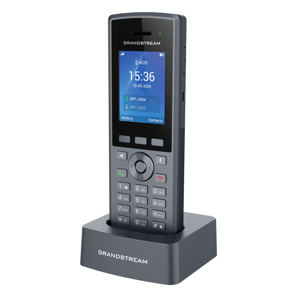 Teléfono Inalámbrico DECT HD Reforzado DP735 / 20 Cuentas SIP / Pantalla TFT LCD 2.4 Pulgadas / Alcance 400 m Exteriores / IP67 / Audio Full HD / Batería 2000 mAh / Compatible con Estaciones Base DP750, DP752, DP755
