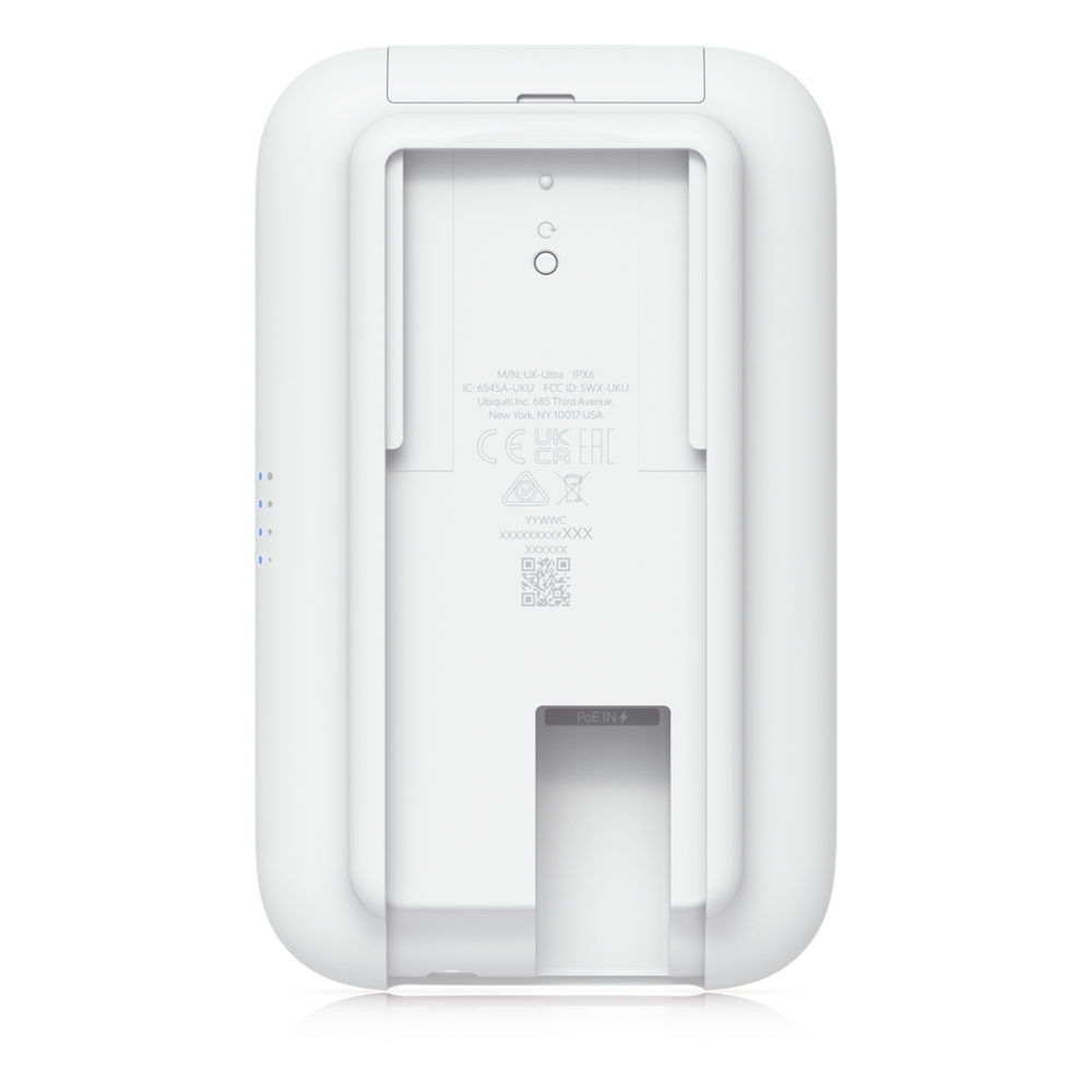 Access Point UniFi UK Ultra Navaja Suiza WiFi 5, MU-MIMO 2x2, instalación flexible, antena sectorial integrada, (2) conectores RP-SMA para antenas omnidireccionales externas, para interior o exterior (IPX6)
