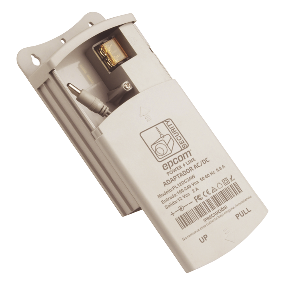 Fuente de Poder para Exterior / 12 Vcc / 2 Amp / 1 Salida / Voltaje de Entrada de 100 - 240 VCA