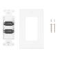 Placa de Pared de 2 Puertos HDMI Hembra a Hembra