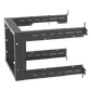 Rack PanZone® de Montaje en Pared, de 19in, Profundidad Ajustable, Rieles Numerados y Roscados #12-24, 9 UR, Color Negro
