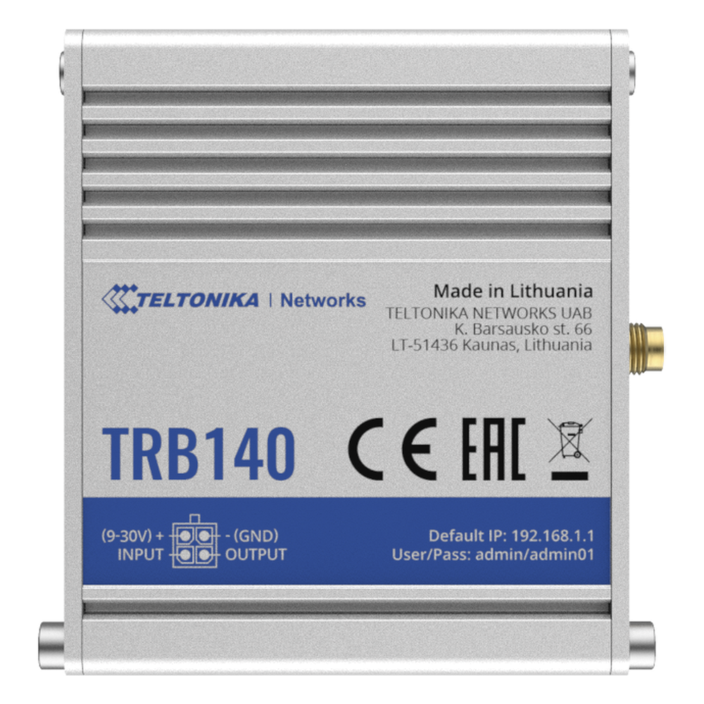 Router Industrial LTE 4G, con 1 puerto Ethernet 10/100/1000Mbps Gigabit
