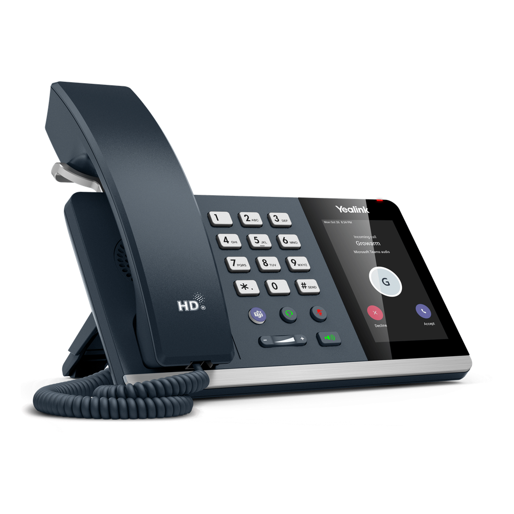 Teléfono IP Yealink MP54 Compacto con Android 12 y Certificación Microsoft Teams