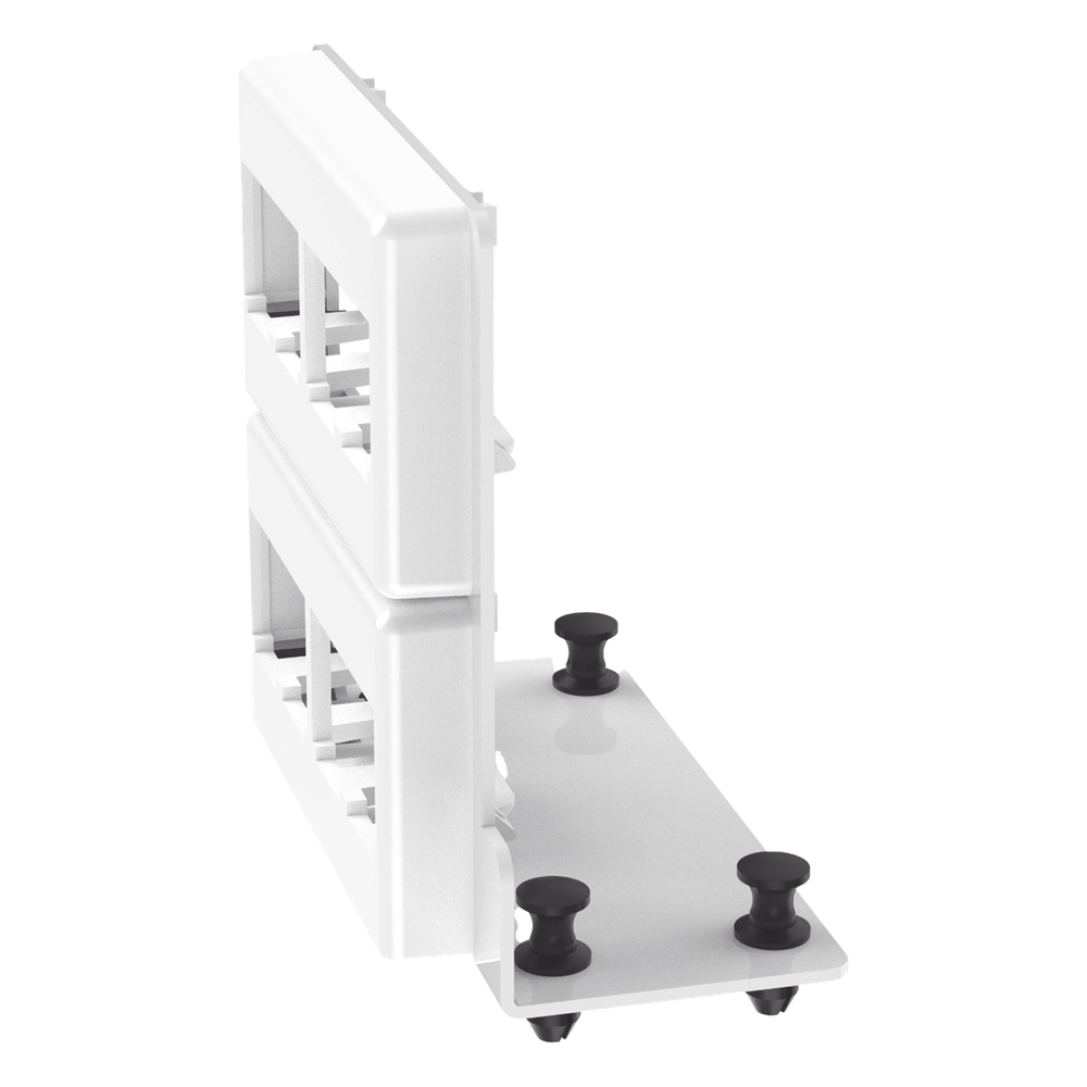 Patch Panel de 8 Puertos Mini-Com, Para Uso con Gabinetes Multipropósito, de Instalación a Presión, Color Blanco