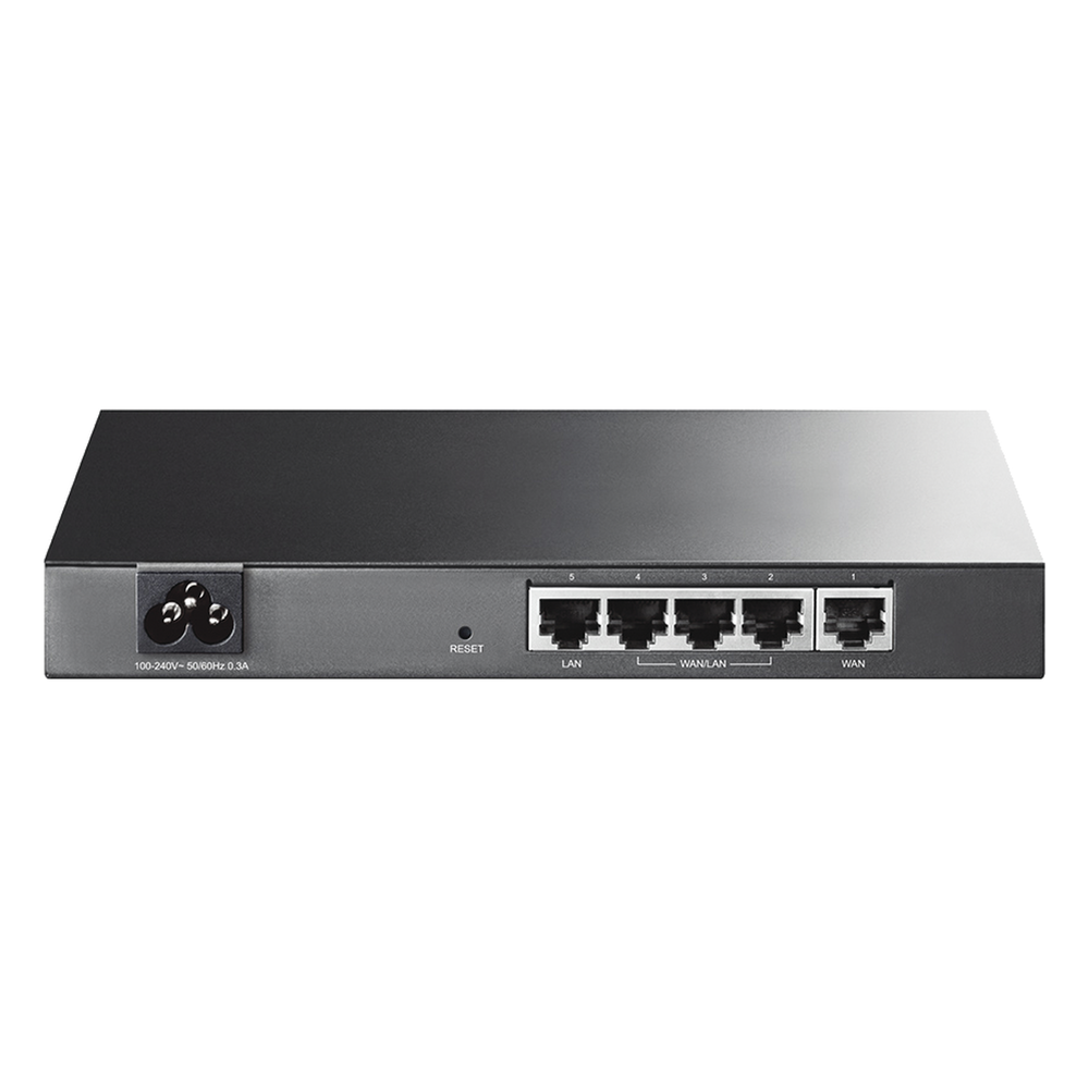 Router Balanceador de Carga Multi-Wan, 1 puerto LAN 10/100 Mbps, 1 puerto WAN 10/100 Mbps, 3 puertos Auto configurables LAN/WAN, Sesiones Concurrentes 10,000 para Pequeña Oficina