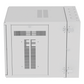 Gabinete PanZone de Montaje en Pared, de 19in, Puerta con Ventana de Seguridad, 12 UR, 762mm de Profundidad, Color Blanco