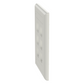 Placa de Pared Vertical, Salida Para 6 Puertos Keystone, Con Espacios Para Etiquetas, Color Blanco Mate