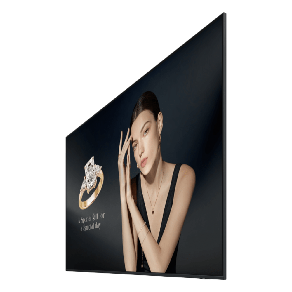 Pantalla Profesional Neo QLED 115" Resolucion 4K / Panel VA / Brillo 1,000 nit / Dimensiones 2.56m largo x 1.46 m de alto / Uso 24/7 / HDMI 2.1 / DisplayPort 1.4 / WiFi-Bluetooth / compatible con VXT