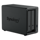 NAS Synology DiskStation DS725+ | 2 Bahías | Expandible hasta 7 Unidades | 2 Ranuras M.2 NVMe | Puerto 2.5GbE | Rendimiento 276 MB/s Lectura y 224 MB/s Escritura | Compatible con Unidad de Expansión DX525.