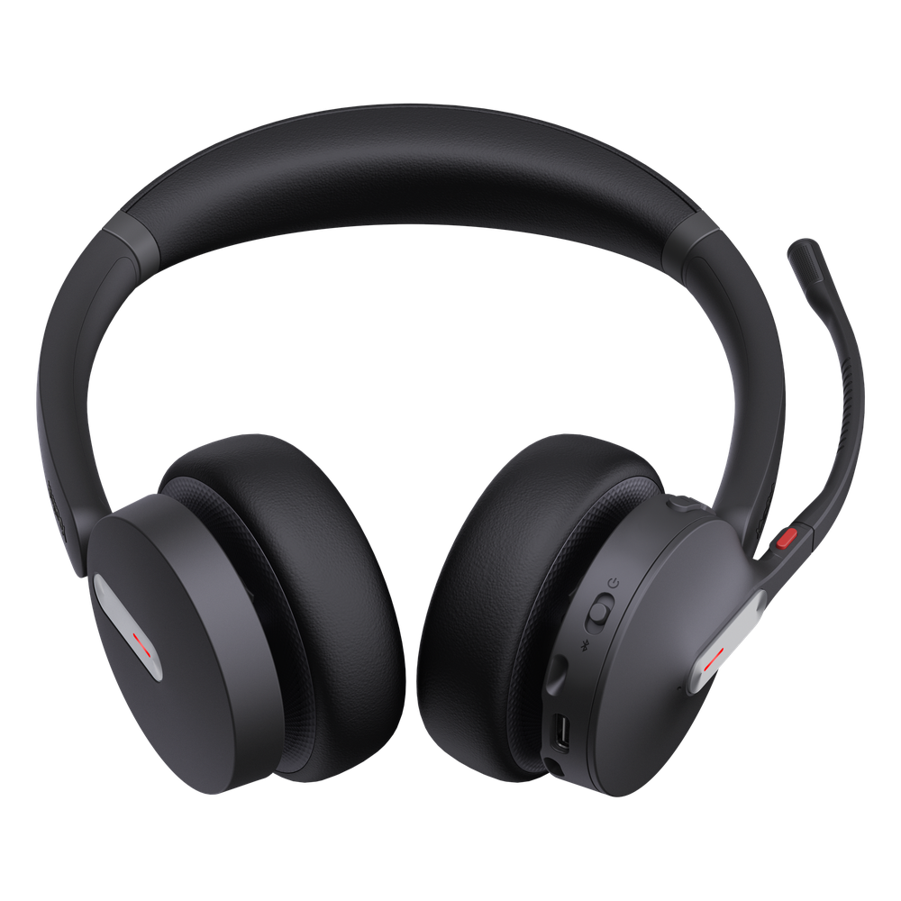 Diadema Inalámbrica Yealink WH64 DECT y Bluetooth con Capacidad de Hasta 32 Horas de Conversación