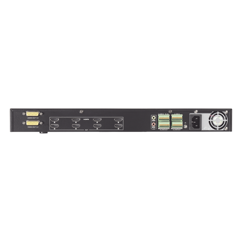 Decodificador de Vídeo de 8 Salidas HDMI 4K / Soporta hasta 128 canales de Vídeo Simultáneos / Videowall