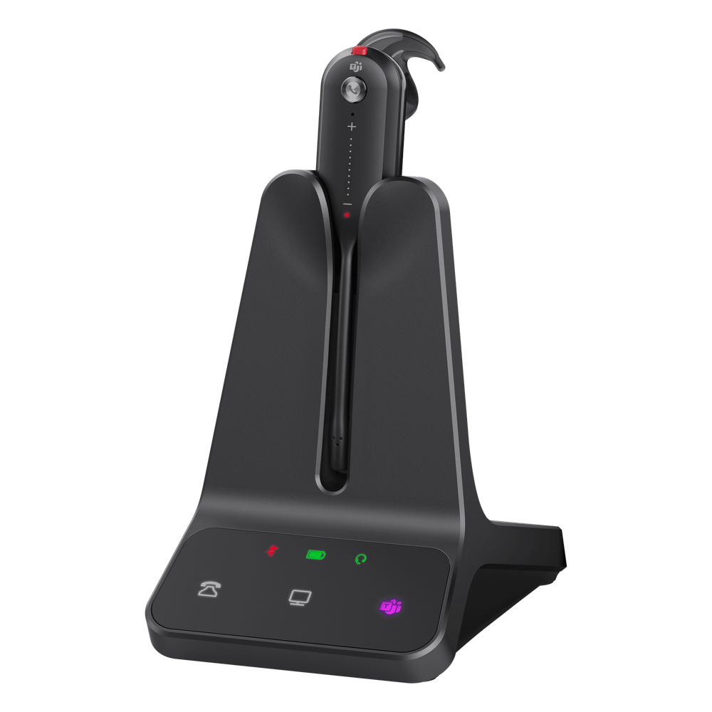 Auricular DECT Inalámbrico WH63 E2 de Yealink con Certificación Teams y Cancelación de Ruido Profesional