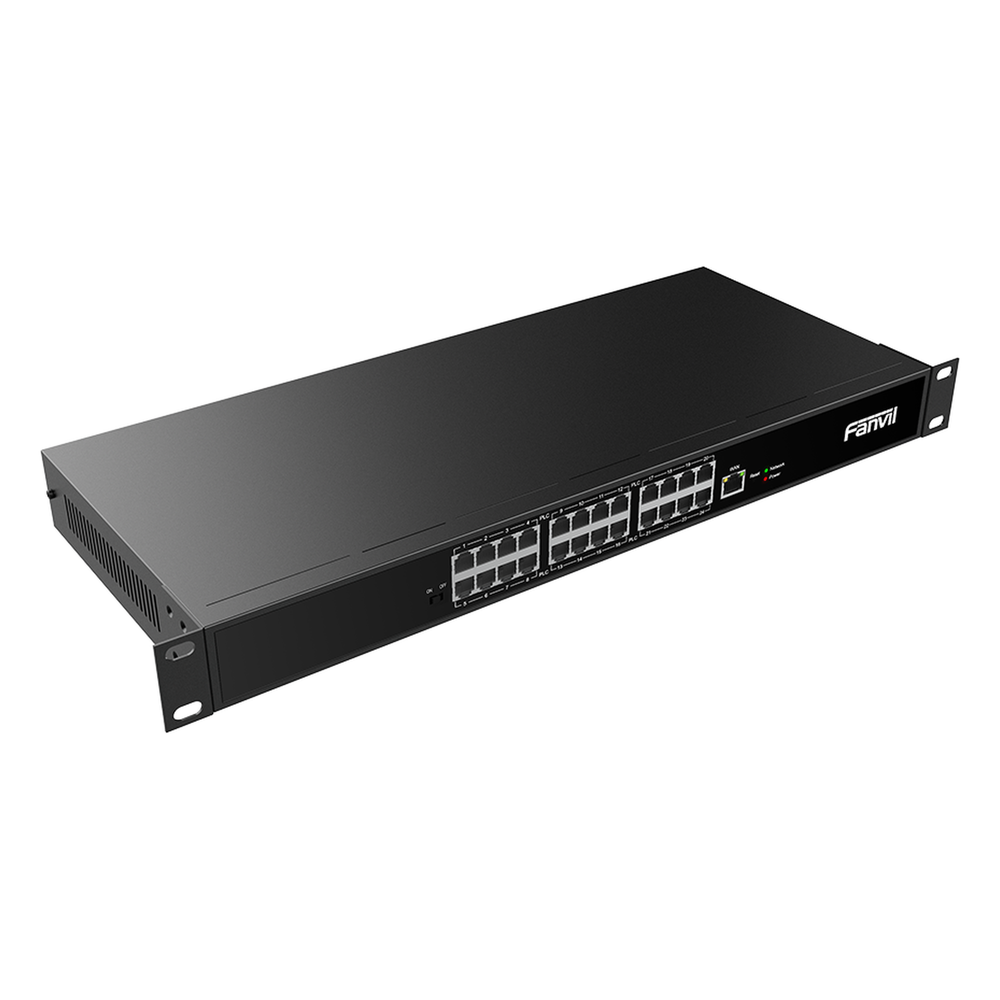 Switch PoE de 2 Hilos para telefonos Fanvil X303-2 , 24 puertos RJ11