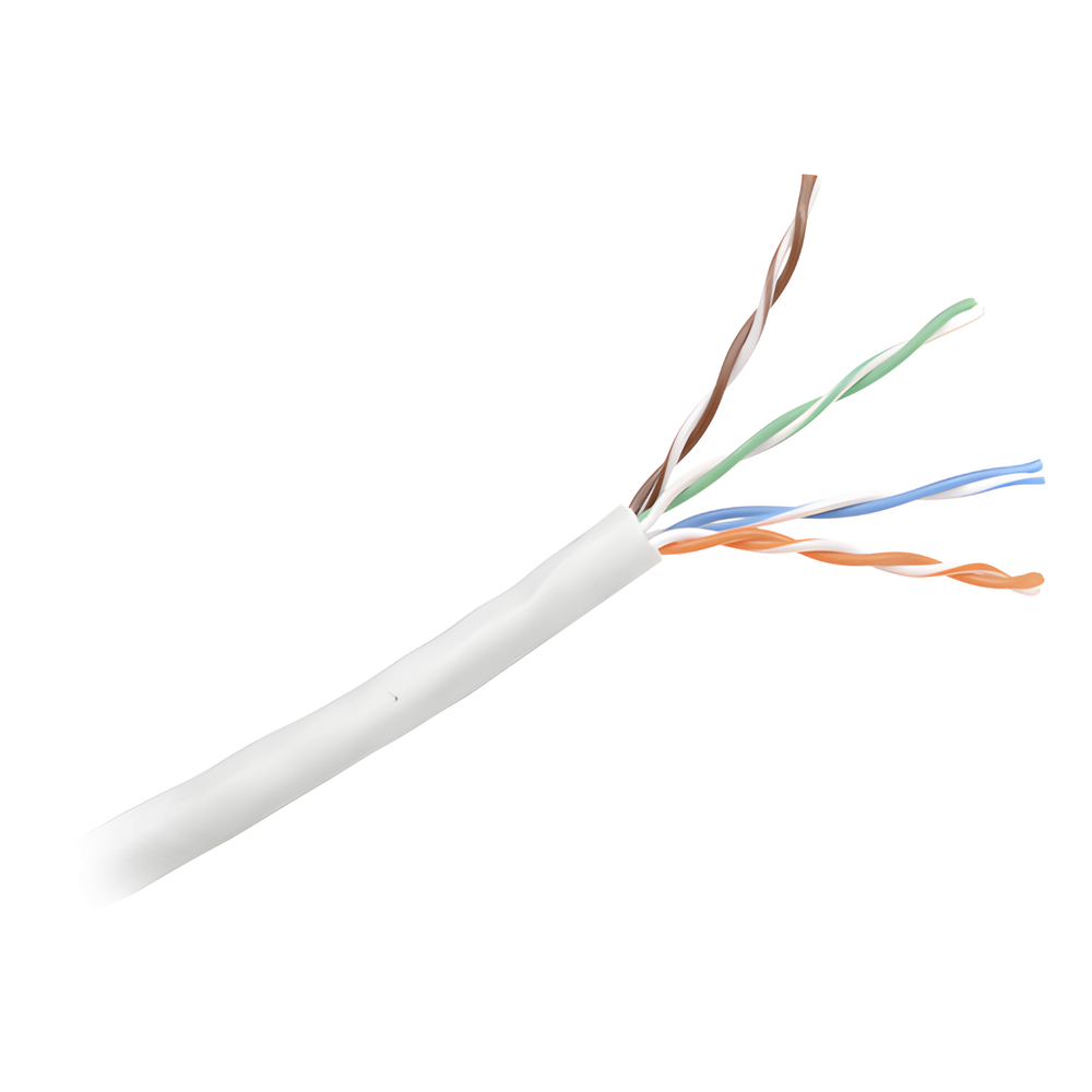 Bobina de Cable UTP 305 Metros (1000 Pies) de Cobre, NetKey, Gris Claro, Categoría 5e (24 AWG), Riser (CMR), de 4 Pares