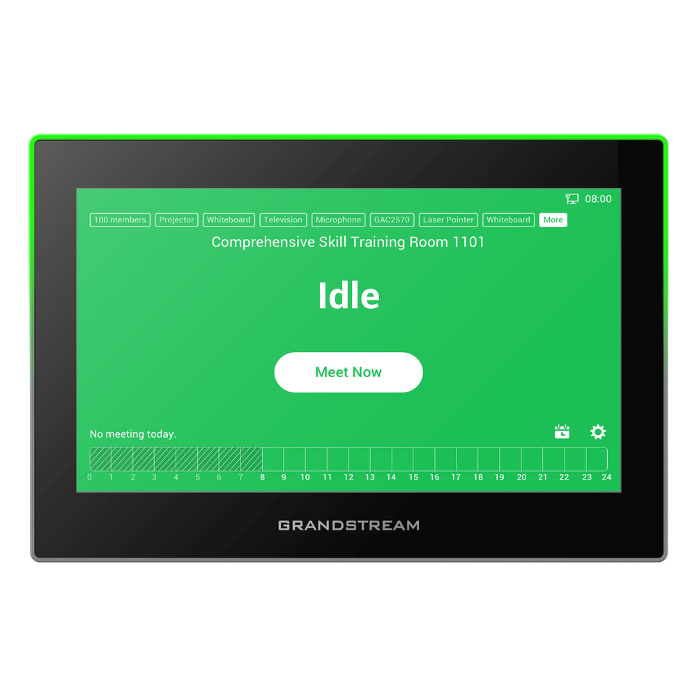 Estación de Intercomunicación SIP con Wi-Fi 6, Bluetooth y Control Total para Agendamiento de Salas y Edificios Inteligentes (Color Negro)