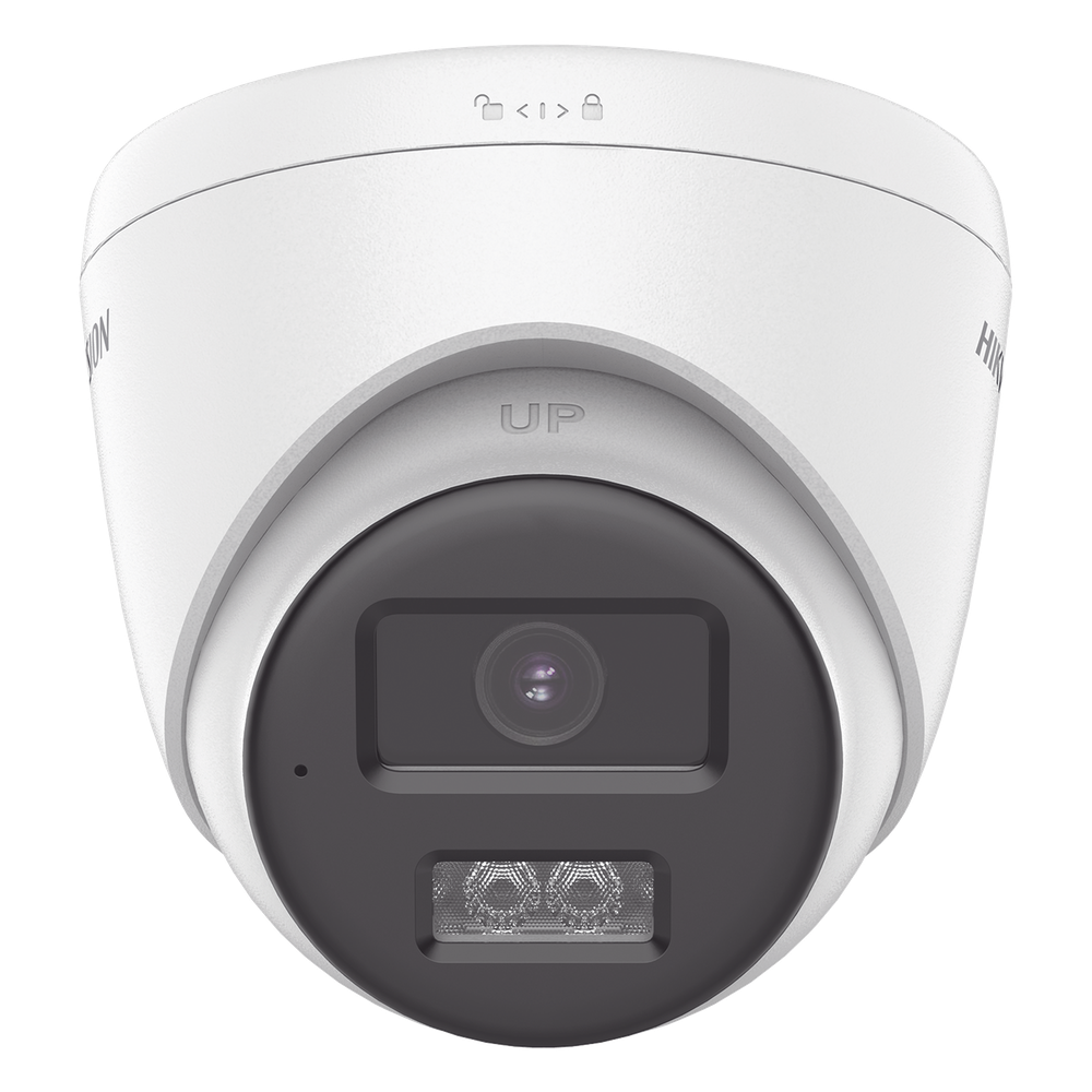[Audio Bidireccional + Dual Light + ColorVu] Turret TURBOHD 2 Megapixel (1080p) / Lente 2.8 mm / 40 mts IR EXIR + 40 mts Luz Blanca / Micrófono y Bocina Integrado / Exterior IP67 / dWDR