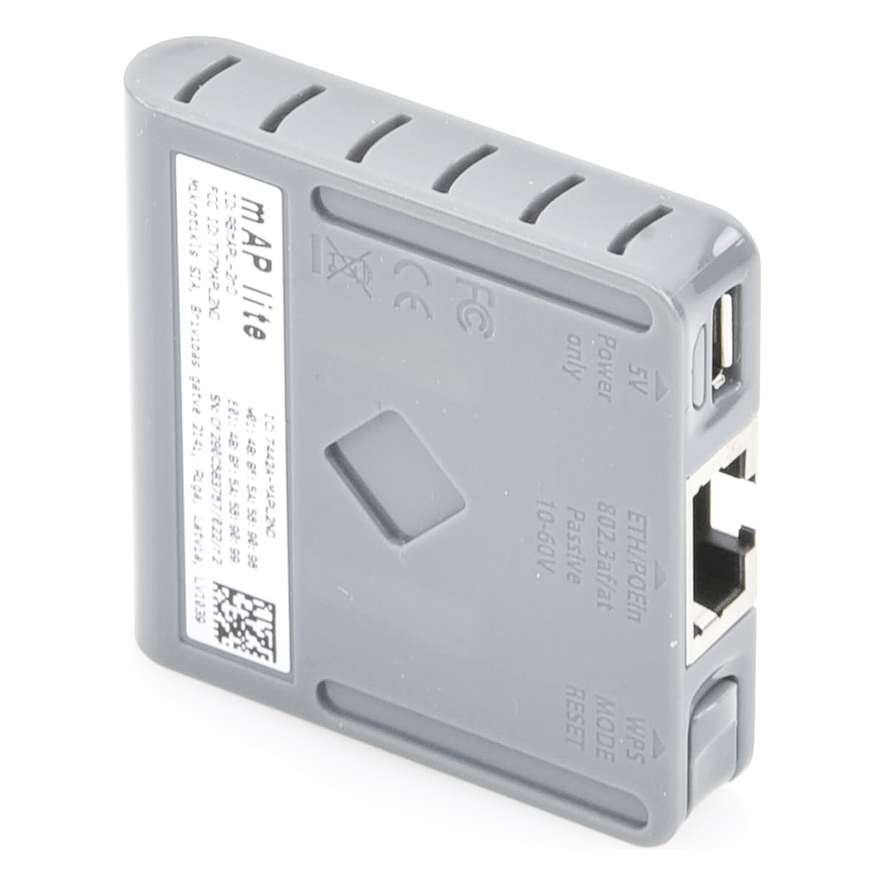 (mAP lite) Mini Access Point 1 Puerto Fast Ethernet, Wi-Fi 2.4GHz 802.11b/g/n
