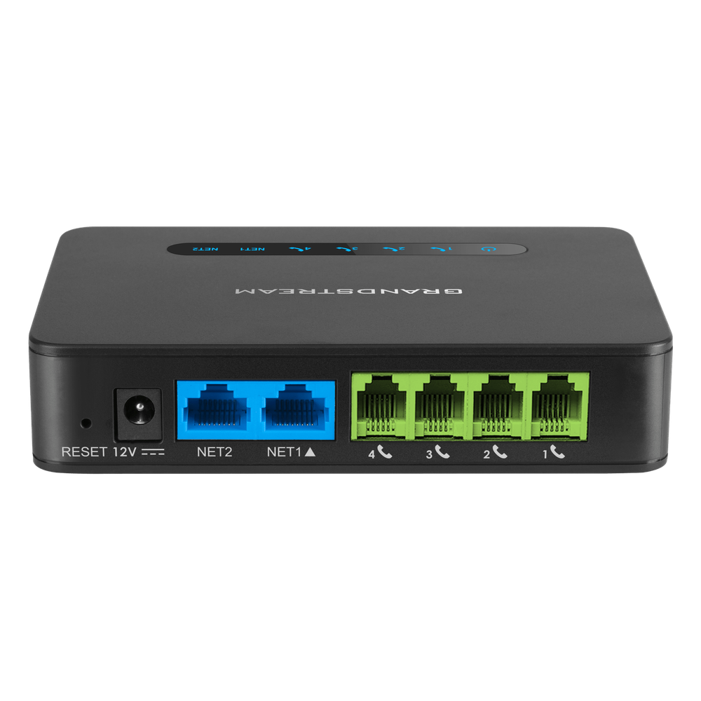Gateway VoIP con Router NAT / 4 Puertos FXS (Conectar Teléfono Análogo) / Router NAT Gigabit Integrado / Cifrado AES Reforzado / Aprovisionamiento Automático / Soporta SIP y Fax T.38