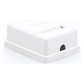 Caja de Pared con 1 Puerto Keystone, Incluye Jack Cat5e