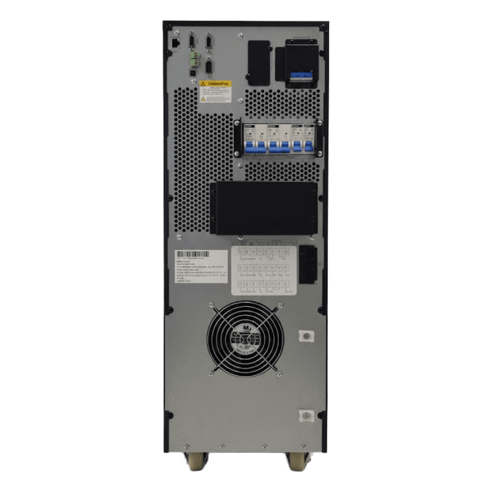 UPS de 6000 VA, Online Doble Conversión, 200 - 240 Vac de Entrada, Fase Dividida 120V/120V + N, sin Baterías con Kit de Cables de Conexión de Baterías