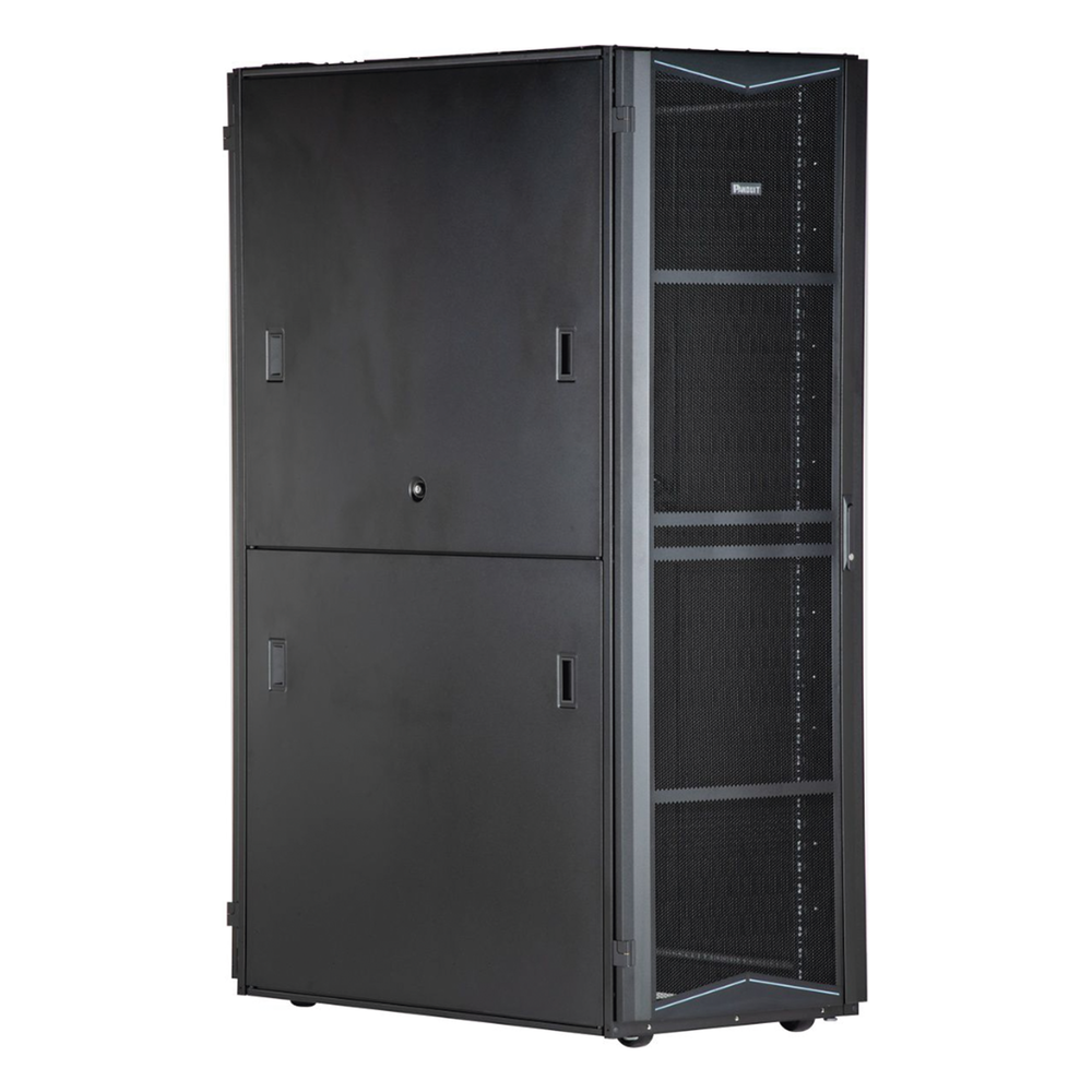 Gabinete FlexFusion para Centros de Datos, 45 UR, 600 mm de Ancho, 1070 mm de Profundidad, Fabricado en Acero, Color Negro