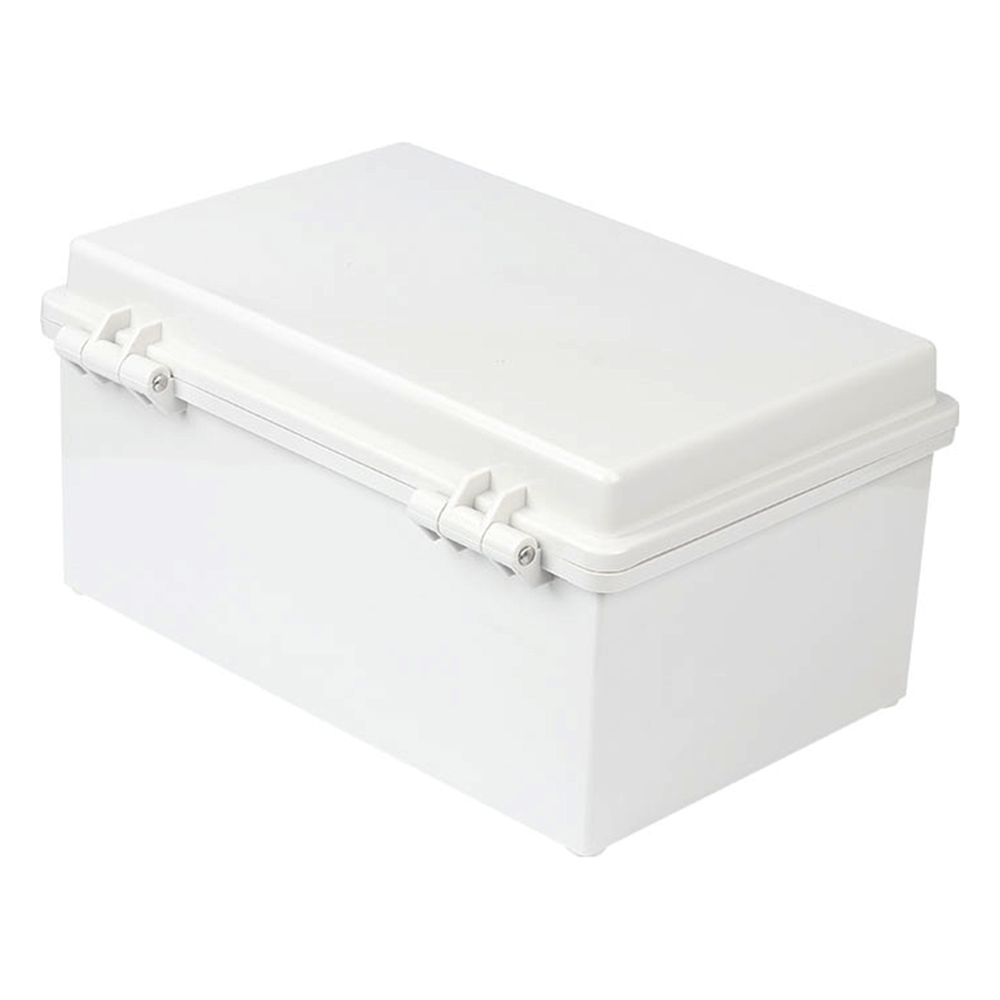 Gabinete de Plástico ABS, Uso en Intemperie IP66 (190 x 290 x 140 mm) cierre por broche Inoxidable y Permite Cerrado con Candado y Llave (Perno 5mm) No Incluido