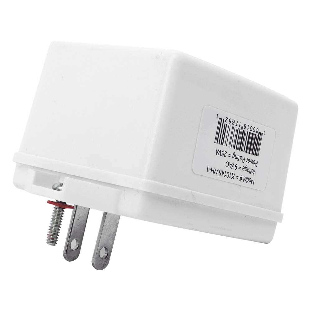 Transformador de pared 120 Vca a 9 Vca, 25 VA, Clase 2, con listado UL