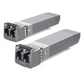 UFiber Módulo SFP+ 10G, transceptor MiniGibic MultiModo 10 Gbps, distancia 300m, conectores LC, paquete de 2 piezas