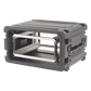 Gabinete Plástico Móvil con Amortiguador con Rack de 19", 4 Unidades.