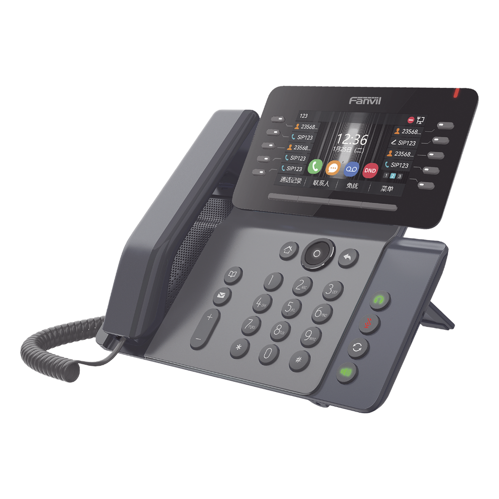 Teléfono IP Empresarial Esencial WiFi / Bluetooth, 20 líneas SIP, pantalla a color 4.3" ajustable, PoE, puertos Gigabit, conferencia local de 6 vías.