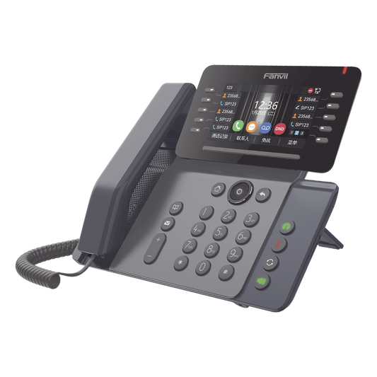Teléfono IP Empresarial Esencial WiFi / Bluetooth, 20 líneas SIP, pantalla a color 4.3" ajustable, PoE, puertos Gigabit, conferencia local de 6 vías.