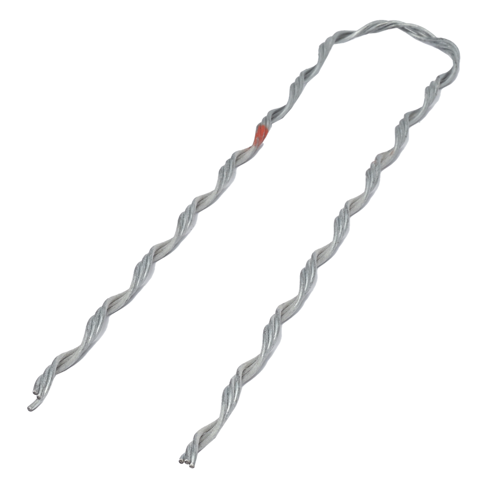 Remate Preformado para Fibra Óptica Figura 8, Span 100 m, para mensajero de acero con diámetro &Phi; 3.6  mm