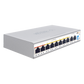 Switch PoE / Administración en la nube / Con 8 puertos 10/100 Mbps PoE af/at / 2 Puertos Uplink 10/100/1000 Mbps / Presupuesto 100 W / PoE hasta 250 metros / Soporta protocolo ONVIF