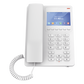 Teléfono IP WiFi Hotelero con pantalla LCD a color, 2 líneas SIP con 2 cuentas, codec Opus, IPV4/IPV6, color blanco, con gestión en la nube GDMS