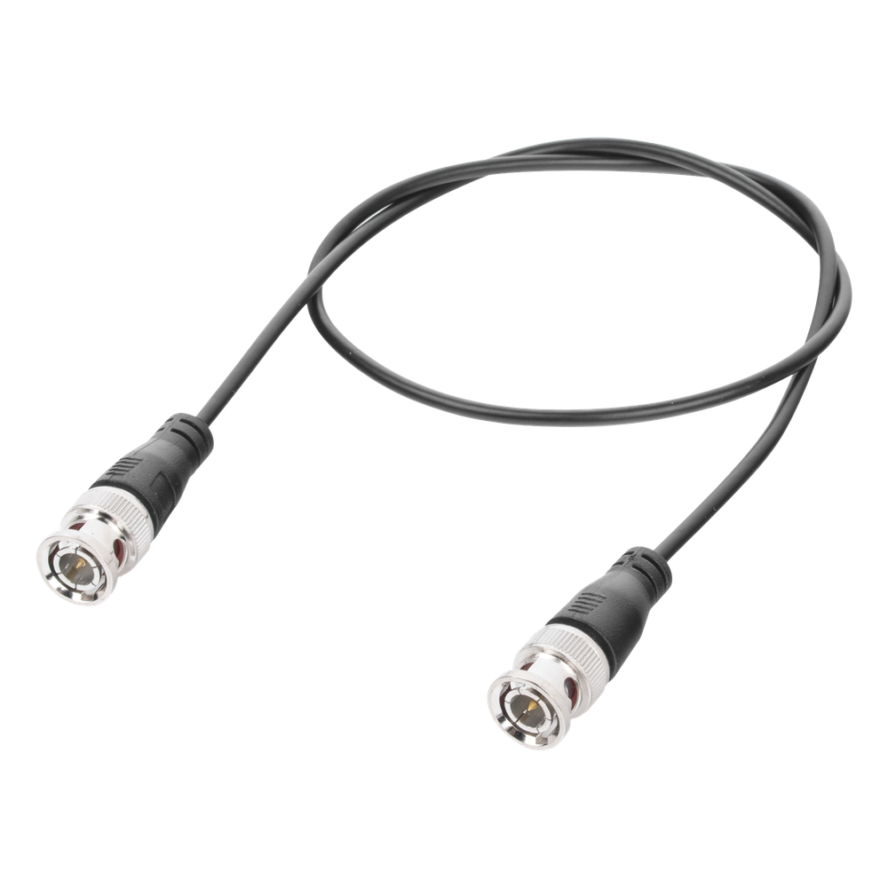 Cable Coaxial Armado con Conector BNC (Video) / Longitud de 2.2 Metros (7.22 Pies) / Optimizado para Cámaras 4K / Uso en Interior