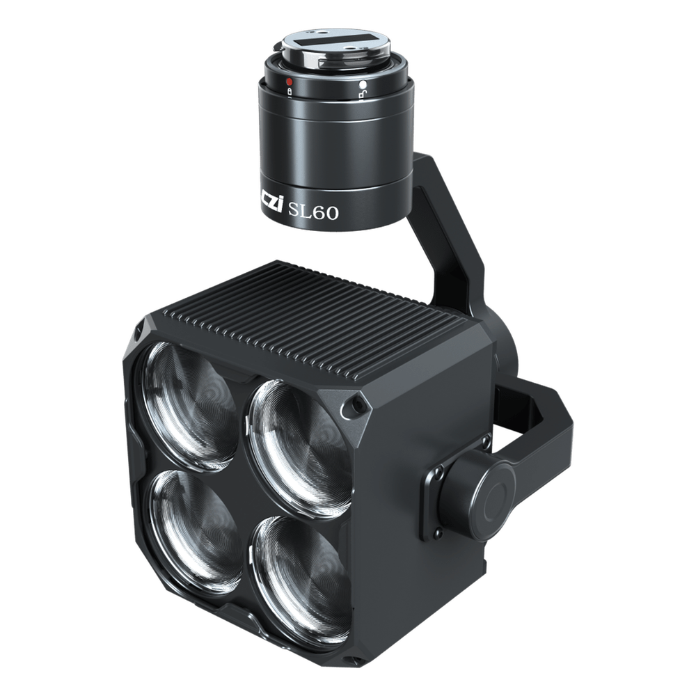 Estrobo Multi-color compatible con Drones DJI M350/M400, 90W Máximo, Luz Estroboscópica Multi-color, 4 Colores RGBY
