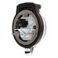 Dispositivo Circular de Puertos de Acceso a Datos, Con Dos Espacios Para Módulos Mini-Com y Un Receptáculo NEMA 5-15R, Protección IP66, de 3" de Diámetro