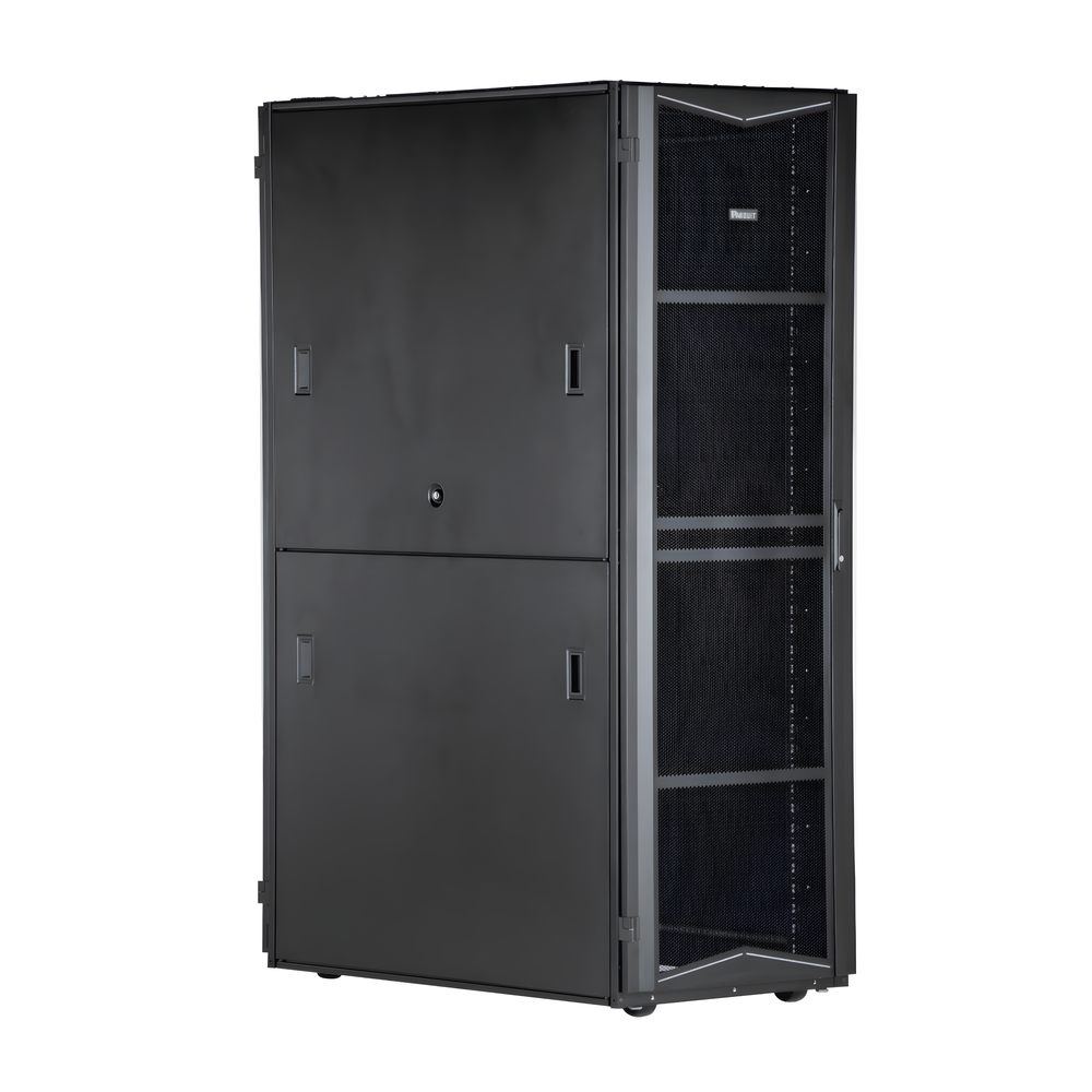 Gabinete FlexFusion para Centros de Datos, 45 UR, 800 mm de Ancho, 1070 mm de Profundidad, Fabricado en Acero, Color Negro