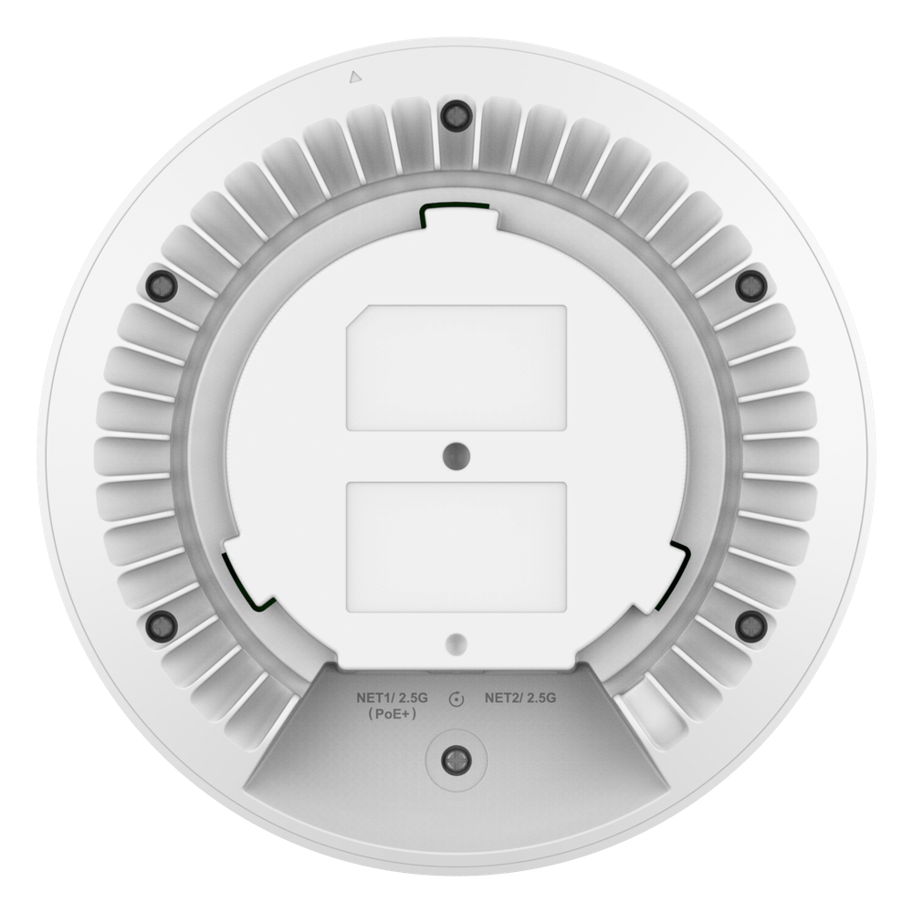 Punto de Acceso Wi-Fi 7 GWN7670 / 3.6 Gbps Inalámbrico / 5 Gbps Cableado / MIMO 2x2:2 / 256 Clientes Simultáneos / PoE+ / Montaje en Pared o Techo / BLE 5.3 / Controlador Integrado
