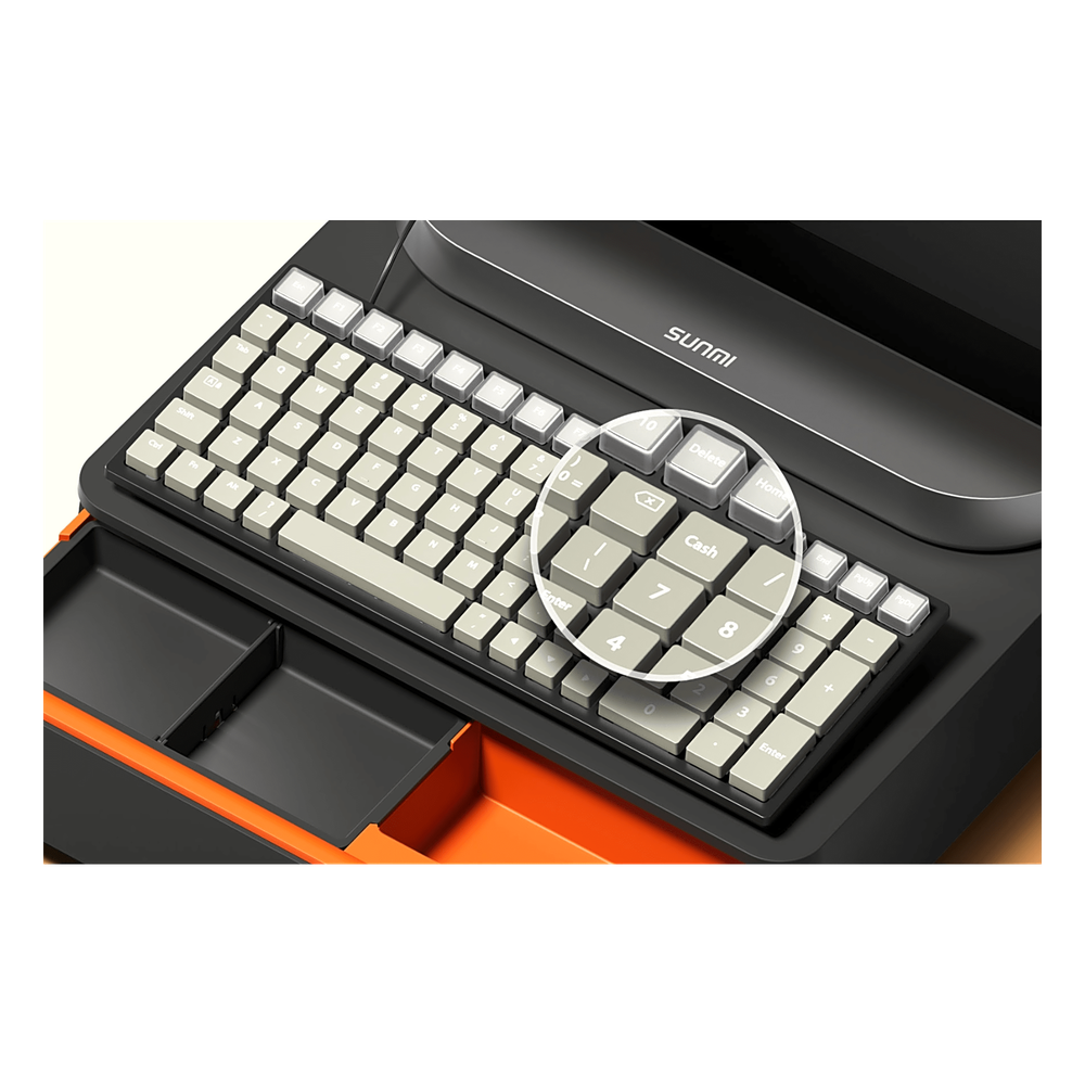 Teclado Comercial 89 Teclas / Diseño Chiclet / 16 Teclas Personalizables / IP55 / USB Tipo-C / Compatibilidad Multi-Sistema