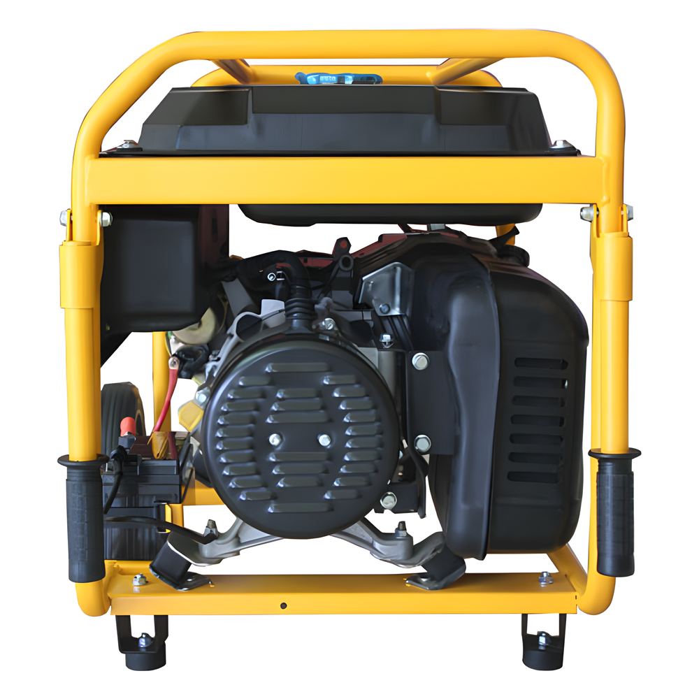Generador a Gasolina / Planta de Emergencia de 6.5KW, 220Vac 2 Fases, Jaula con Ruedas para Fácil Traslado y Encendido Electrónico