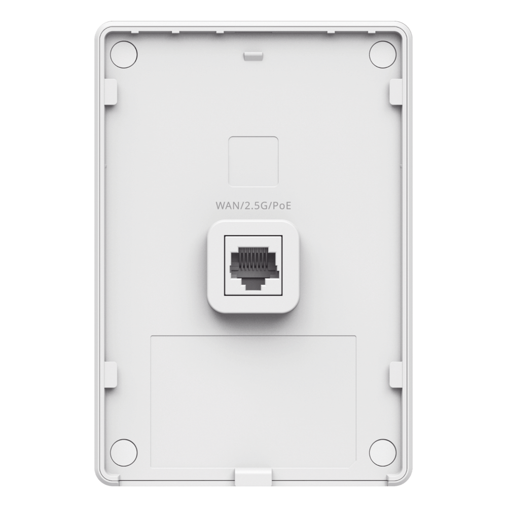 Punto de Acceso Mesh Wi-Fi 7 para interior en pared, hasta 512 usuarios ideal para Hotelería u Oficina.