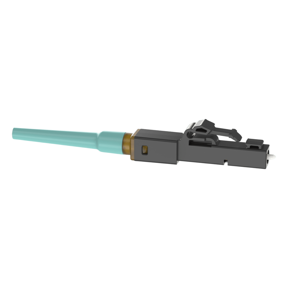 Conector LC de Empalme por Fusion OmniSplice™, Para Fibra Óptica Multimodo 50/125µm OM3/OM4/OM5, Color Aqua