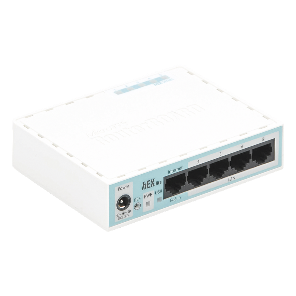 (hEX lite) RouterBoard, 5 Puertos Fast Ethernet