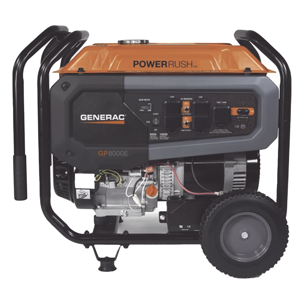 Generador Portátil a Gasolina, 8 kW, 120/240Vca, Arranque Eléctrico
