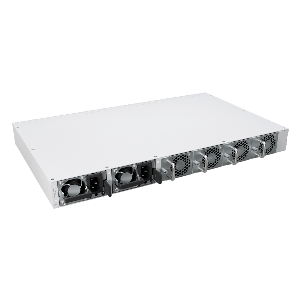 Switch de Red MikroTik CRS812 DDQ / 400 Gbps / 8 Puertos SFP56 de 50G / 2 Puertos QSFP56 de 200G / 2 Puertos QSFP56-DD de 400G / RouterOS v7 / ARM Quad-Core 2 GHz / 4 GB RAM / Rackmount