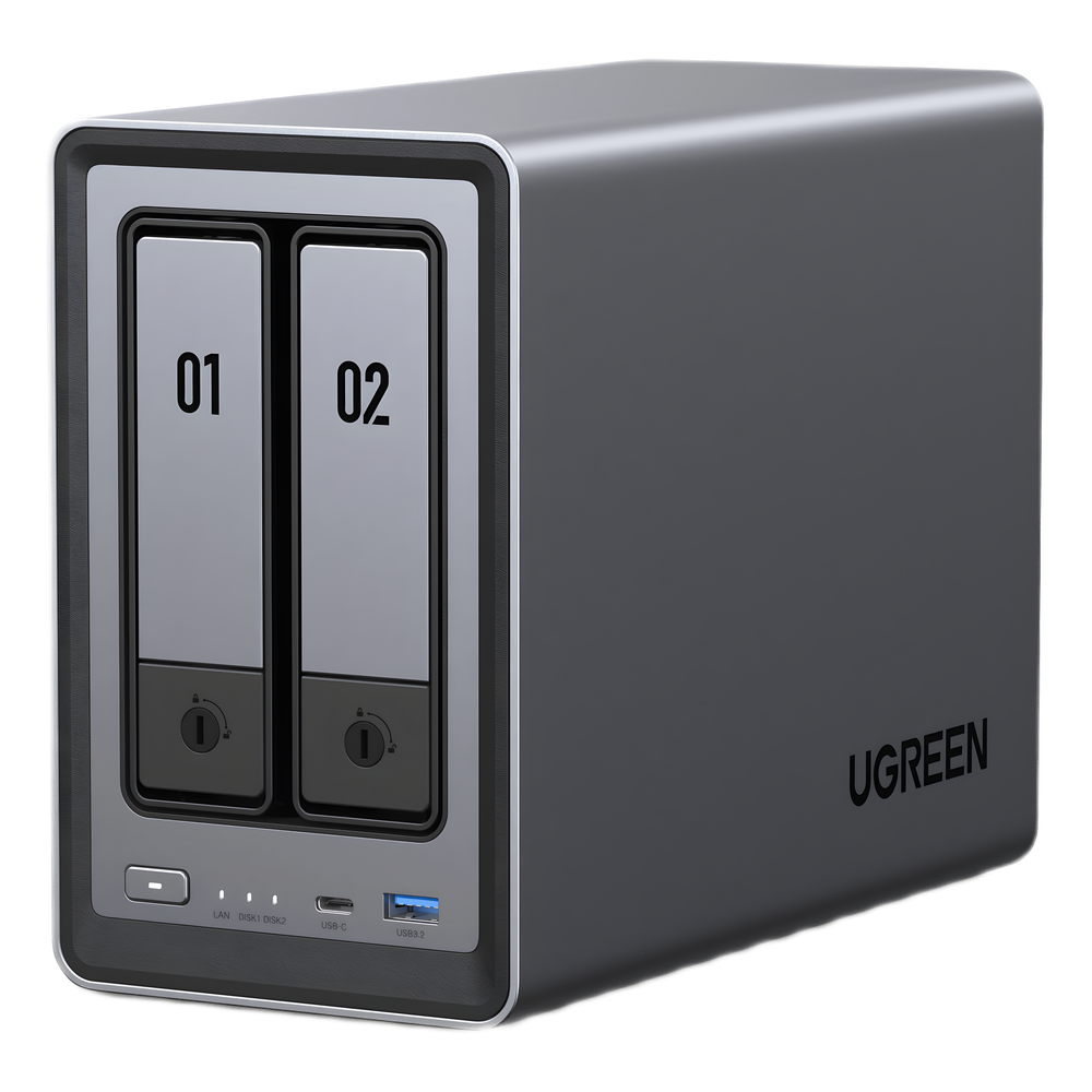 NASync DXP2800 | SO UGOS Pro |  Intel N100 12th Gen Intel® 4 Core™ | 2 Bahías SATA hasta 48TB | 2-Bahias (M.2 NVMe) hasta 16TB | 8GB DDR5 (Exp. a 16GB) | Ethernet 2.5G  | HDMI 4K | 2* USB2.0 | 1*USB 3.2Gen | 1* USB 3.2Gen2 | 1*USB-C 3.2Ge