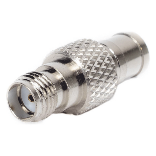 Adaptador en linea de conector SMA Hembra a SMB.